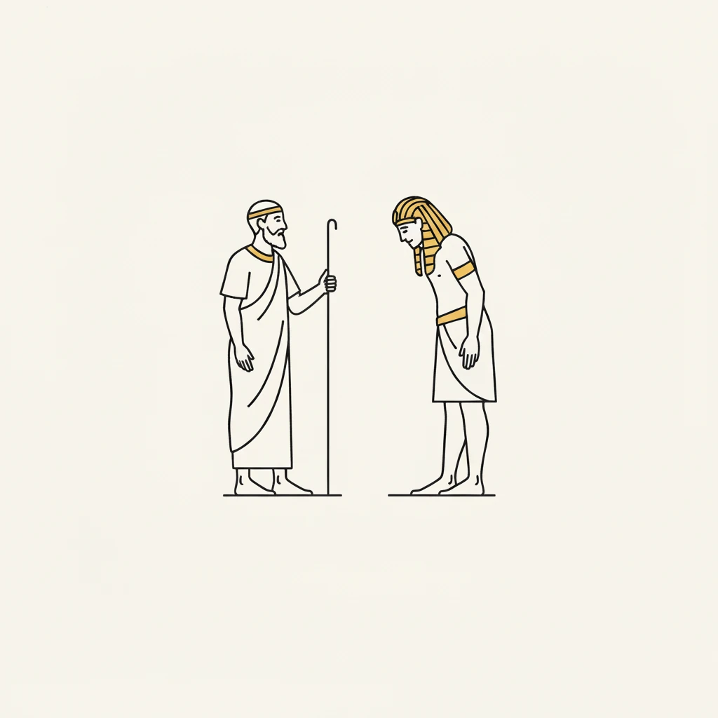 Jacob blessing Pharaoh